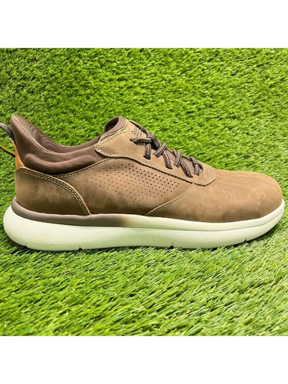Florsheim Fleet Mens Size 11 Brown White Composite Toe Safety Working Shoes
